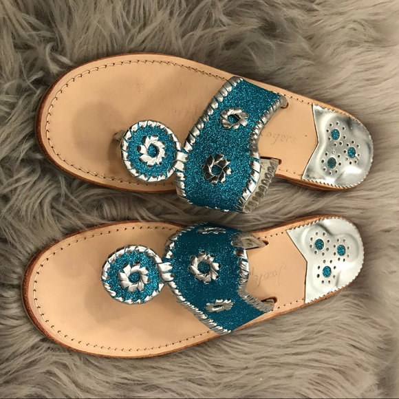 Blue Glitter Jack Rogers | Poshmark